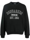 Dsquared2 Logo-print Crew-neck Sweatshirt In Black