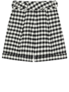 Kenzo Check-pattern Shorts In Black