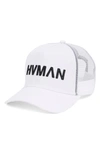 Hvman Mesh Trucker Cap In White