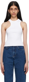 AXEL ARIGATO WHITE SCOOP TANK TOP