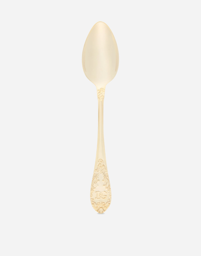 Dolce & Gabbana 24kt Gold-plated Soup Spoon In Multicolor