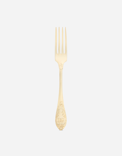 DOLCE & GABBANA 24K GOLD PLATED DESSERT FORK