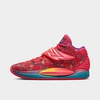 Nike Kd 14 Ep "ron English 3" Sneakers In Siren Red/green Abyss/yellow Strike/fierce Purple