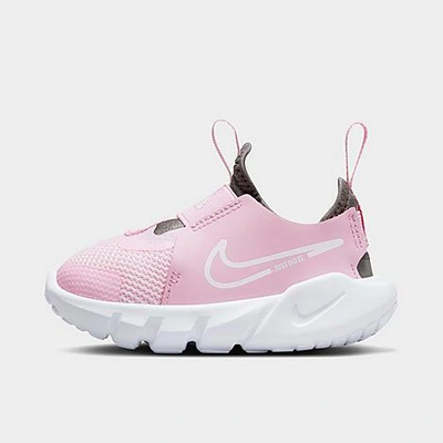 Nike Babies'  Kids' Toddler Flex Runner 2 Running Shoes In Pink Foam/white/flat Pewter/photo Blue