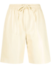 Nanushka Karate Drawstring Knee-length Shorts In Yellow