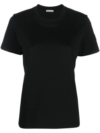 Moncler Logo-print T-shirt In Black