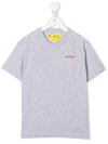 Off-white Arrows-logo Crew Neck T-shirt In Grey