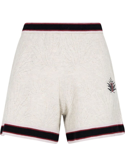 Twenty Montreal Agave Gauzy Knit Shorts In Neutrals