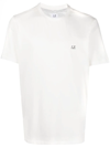 C.p. Company Short-sleeved T-shirt With Print In White