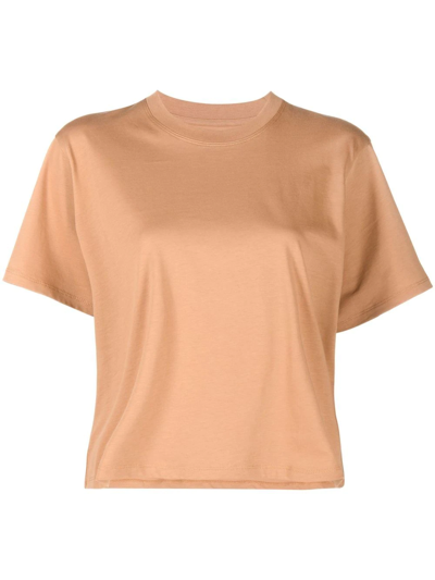 Loulou Studio Crew-neck Relaxed T-shirt In Brown