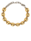 RABANNE TWO-TONE CHOKER NECKLACE