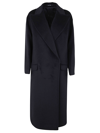 Tagliatore Double Breasted Cocoon Coat In Blue