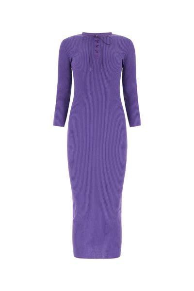 Moschino Purple Wool Dress Nd  Donna 40