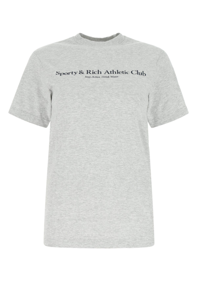 Sporty &amp; Rich T-shirt In Grey Cotton