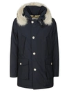 Woolrich Parka In Blue Water-repellent Fabric In Blue