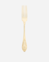 Dolce & Gabbana 24k Gold Plated Dinner Fork In Multicolor