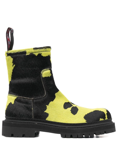 Camperlab Ankle-length Suede Boots In Yellow