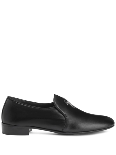 GIUSEPPE ZANOTTI FERGUS LOGO-LETTERING LOAFER