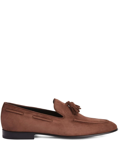 Giuseppe Zanotti Eloys Tassel-detail Loafer In Brown