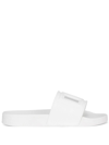 Dolce & Gabbana Dg Cut-out Logo-lettering Slides In White