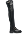 JIMMY CHOO BIKER LL KNEE-HIGH BOOTS