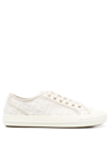 Fendi Chunky Sole Low-top Canvas Sneakers In Neutrals