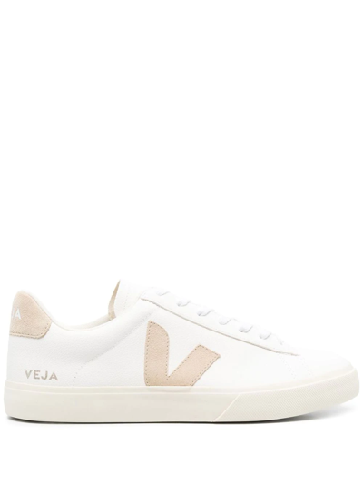 Veja Campo Low-top Lace-up Sneakers In Extra White - Almond