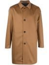 Kired Reversible Single Breasted Coat In Braun