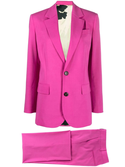 Dsquared2 Tailored Cropped Trousers Suit In Pink