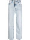 Levi's 501 Crop Jeans In Shout Out In Blau