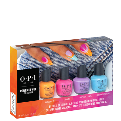 Opi Power Of Hue Collection Nail Lacquer Mini 4-pack