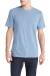 Travismathew The Crew Performance T-shirt In Heather Copen Blue