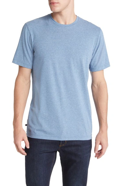 Travismathew The Crew Performance T-shirt In Heather Copen Blue