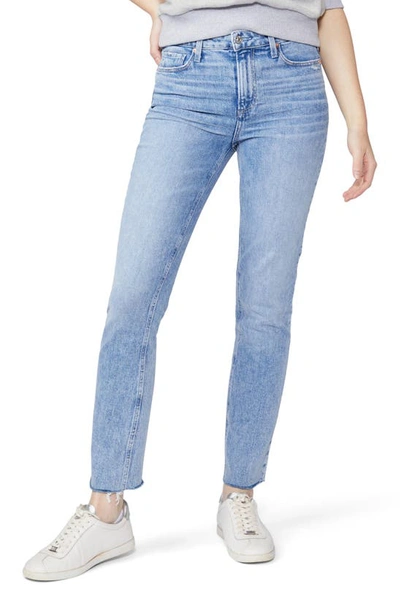 Paige Cindy High Waist Ankle Straight Leg Jeans In Cowgirl Distressed