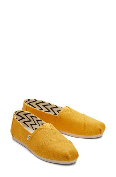 Toms Alpargata Slip-on In Yellow Sneaker