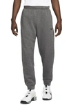Nike Men's  Therma Therma-fit Tapered Fitness Pants In Charcoal Heather/dark Smoke Grey/black