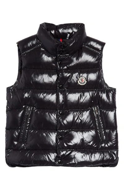 Moncler Kids' Tib Quilted Down Vest In Black