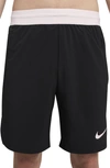 Nike Men's  Pro Dri-fit Flex Vent Max 8" Training Shorts In Black/pink Foam/pink Foam