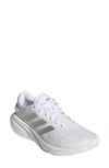 Adidas Originals Crazyflight Activewear Sneaker In White/ Silver Metallic/ Grey