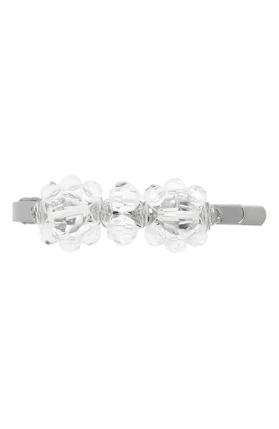 Simone Rocha Women's Mini Silvertone & Glass Crystal Hair Clip