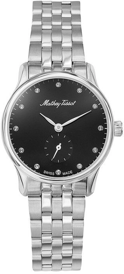 Mathey-tissot Edmond Metal Crystal Black Dial Ladies Watch D1886man