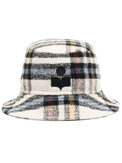 Isabel Marant Haley Checked Wool Bucket Hat In Multi-colored
