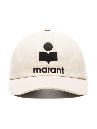 Isabel Marant Embroidered-logo Baseball Cap In Neutrals