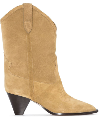 Isabel Marant Western-style Boots In Beige