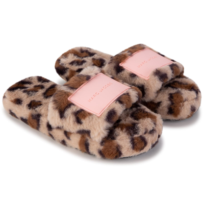 Marc Jacobs Kids' Slippers With Logo In Brown