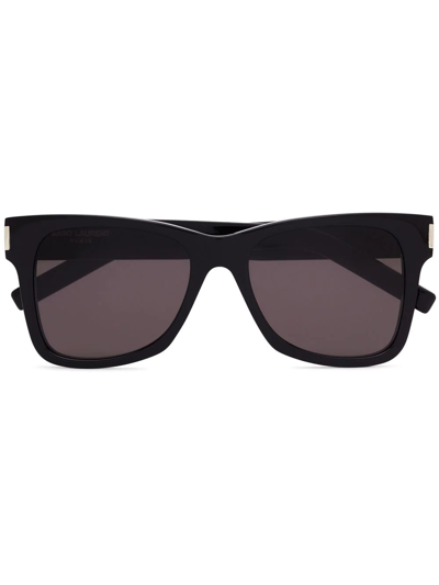 Saint Laurent Sl 556 长方形框太阳眼镜 In Black