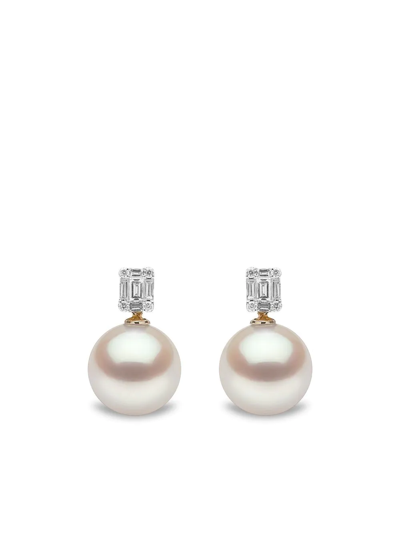 Yoko London 18kt Yellow Gold Starlight South Sea Pearl And Diamond Earrings