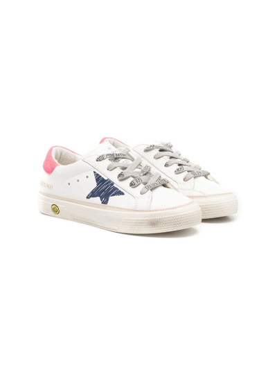 Golden Goose Kids' May Low-top Sneakers In White