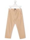 Il Gufo Straight Cotton Pants In Neutrals
