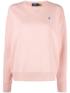 Polo Ralph Lauren Polo Pony-embroidered Sweatshirt In Pink
